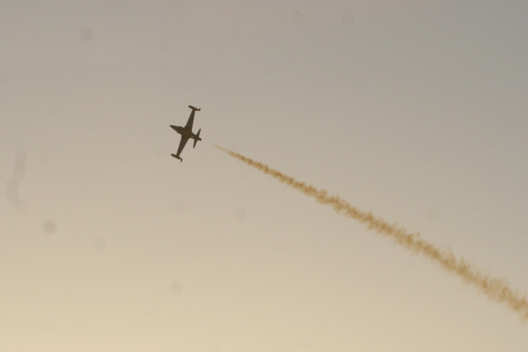 Jet in the sunset
