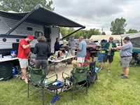 Potluck dinner at Oshkosh