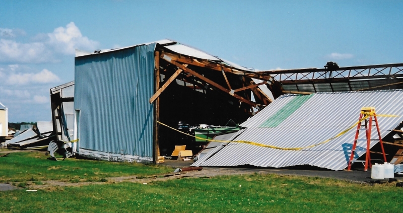 Destruction in the 2000 storm