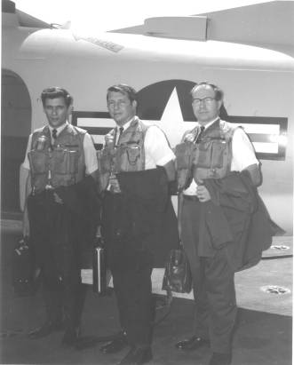 Paul Hove aboard the USS Kennedy