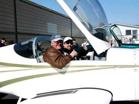 Paul and Jeff Hove in their RV-7A