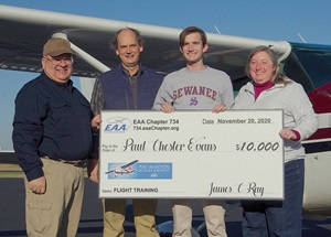 Ray Aviation Scholarship Check