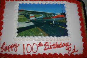 Eds Birthday Cake with his plane